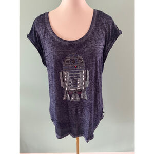 Women's Star Wars Rock & Republic T-shirt Size M Blue